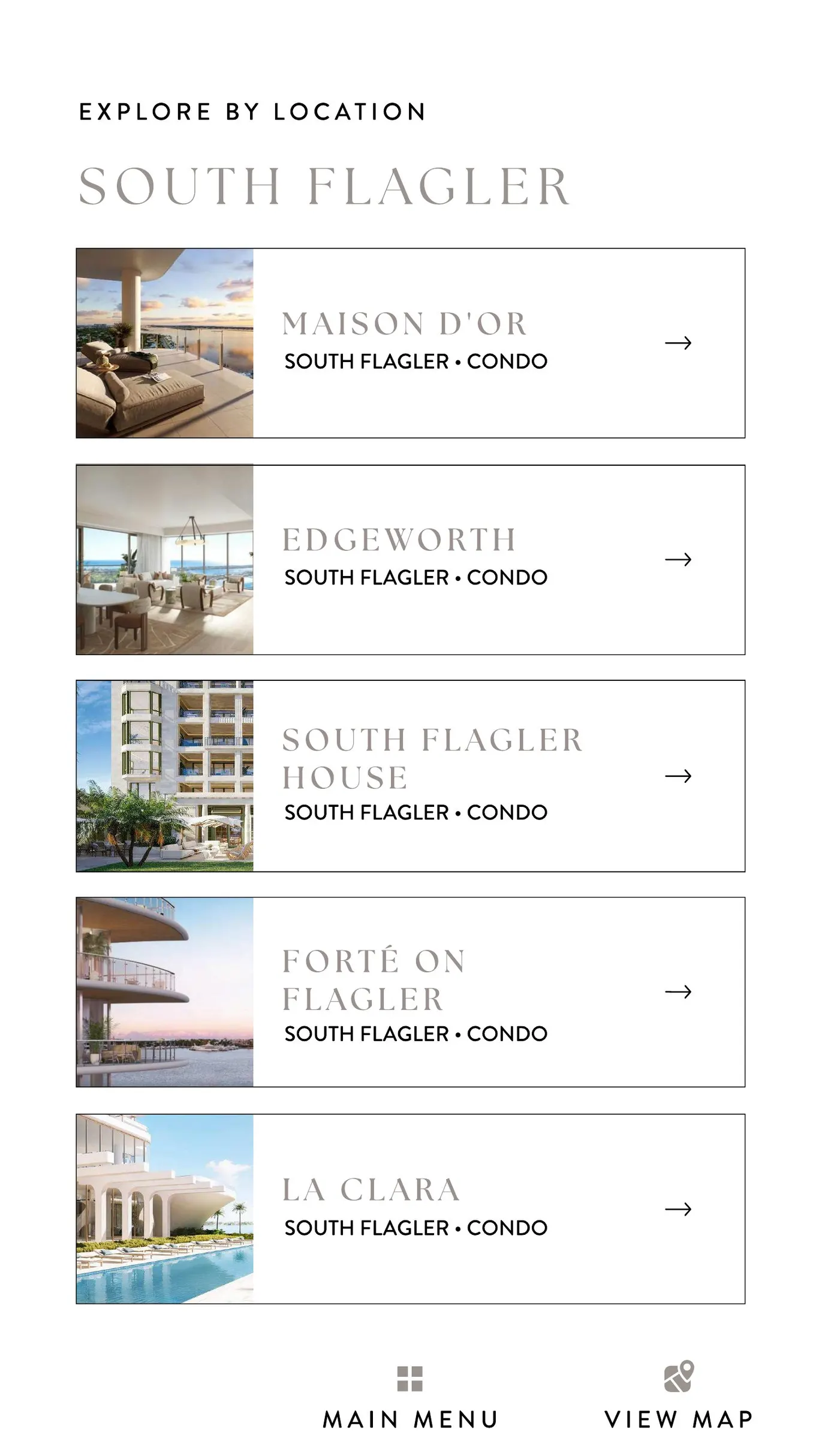 South Flagler building comparison inside the guide